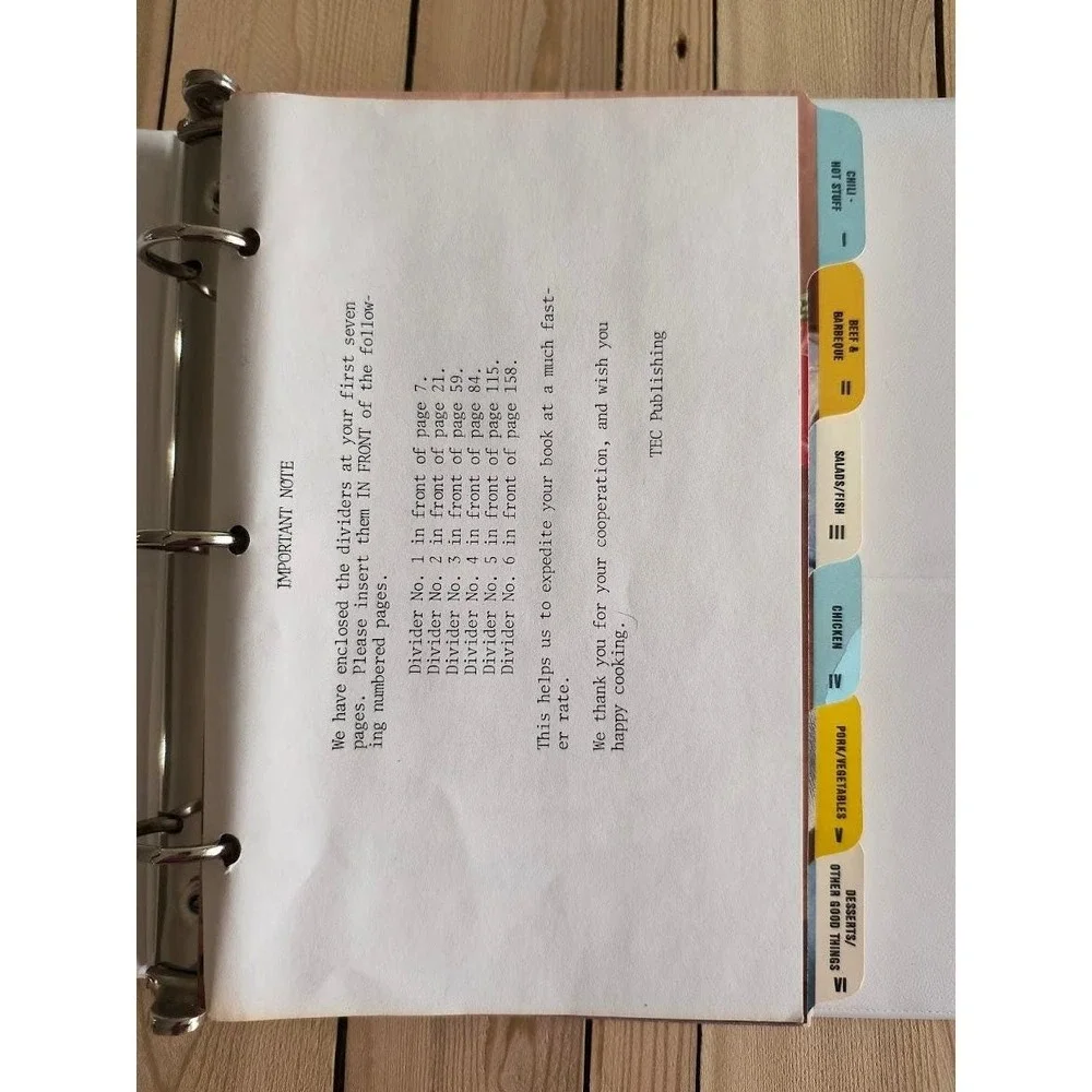 Chef Tom Wayman‎ California Cook Book Vintage Easel Binder 1981 Never Used